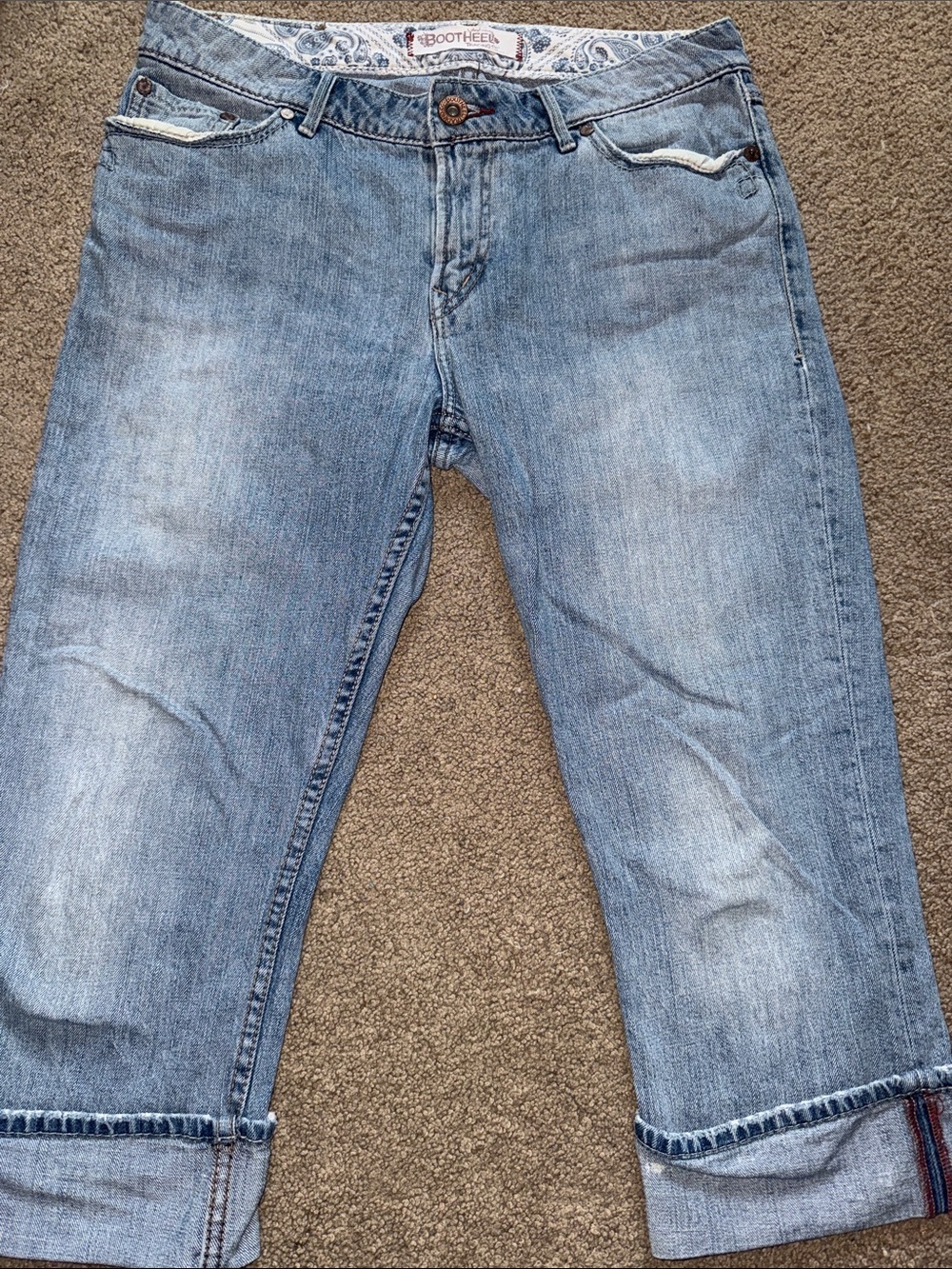 Bootheel trading co capri jeans